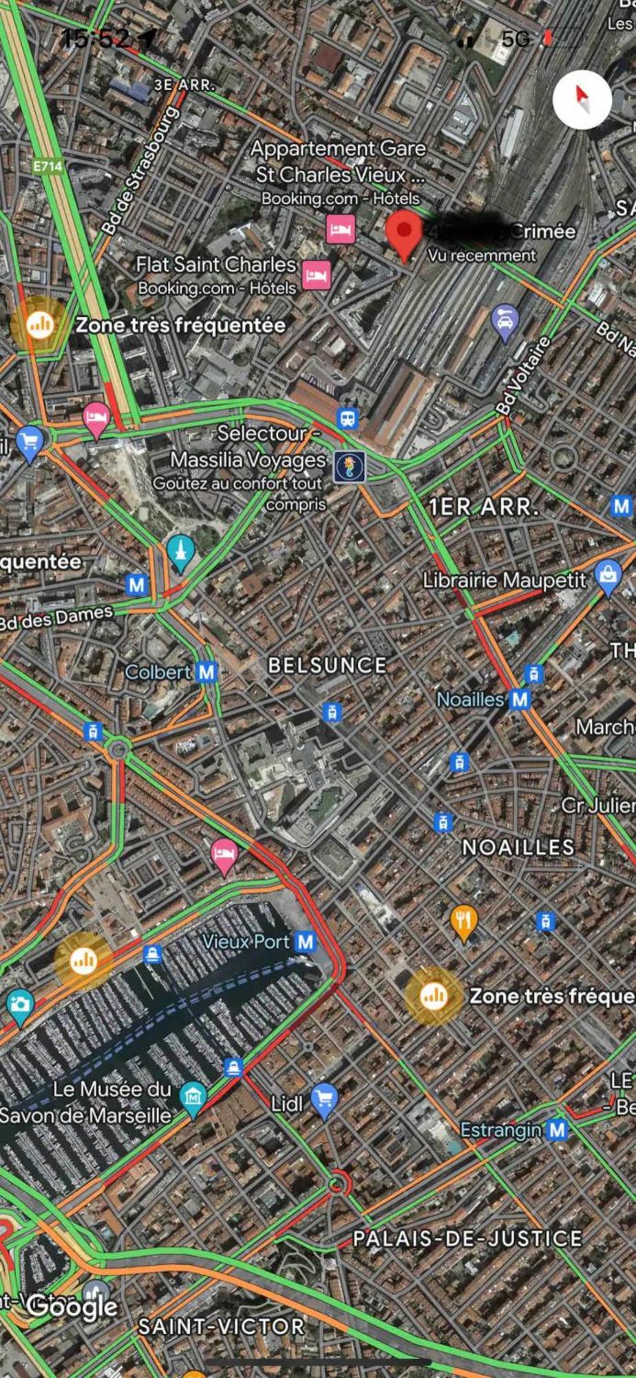 Gare Saint Charles Tgv 6 Personnes Apartment Marseille Bagian luar foto